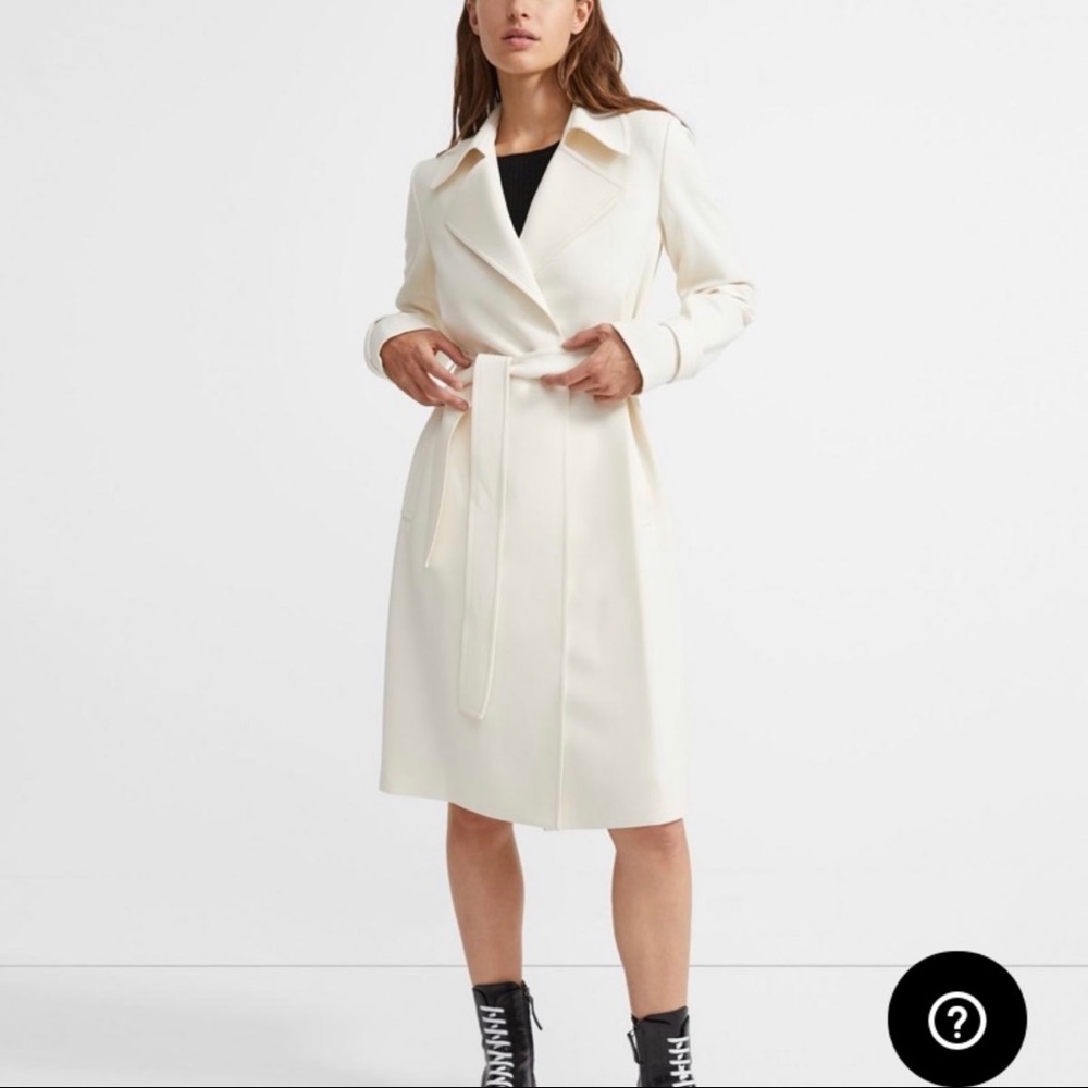Theory crepe trench.  New with tags